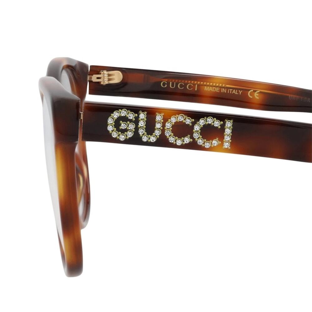 Gucci Havana Cat Eye Frame Acetate Designer Eyeglasses SRP: $550 - Picture 5 of 7